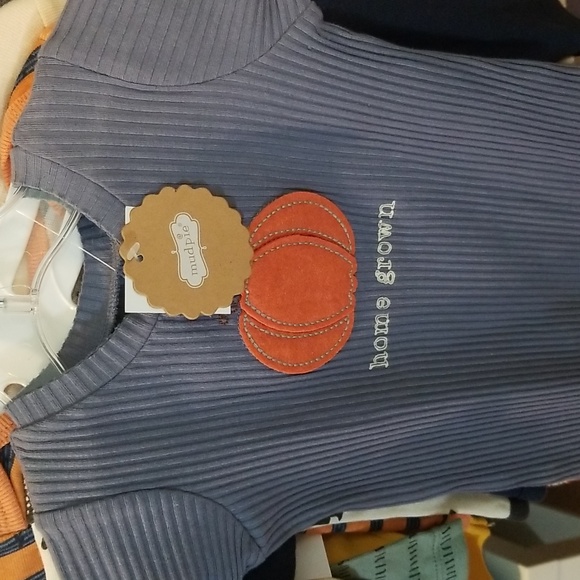 Mud Pie ribbed one piece with snaps NWT - Picture 2 of 10